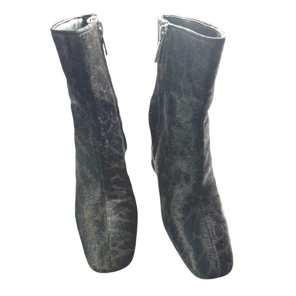 Sam Edelman Leopard Print Calf Hair Ankle Boots Size 6‎ NWOT - Picture 5 of 9